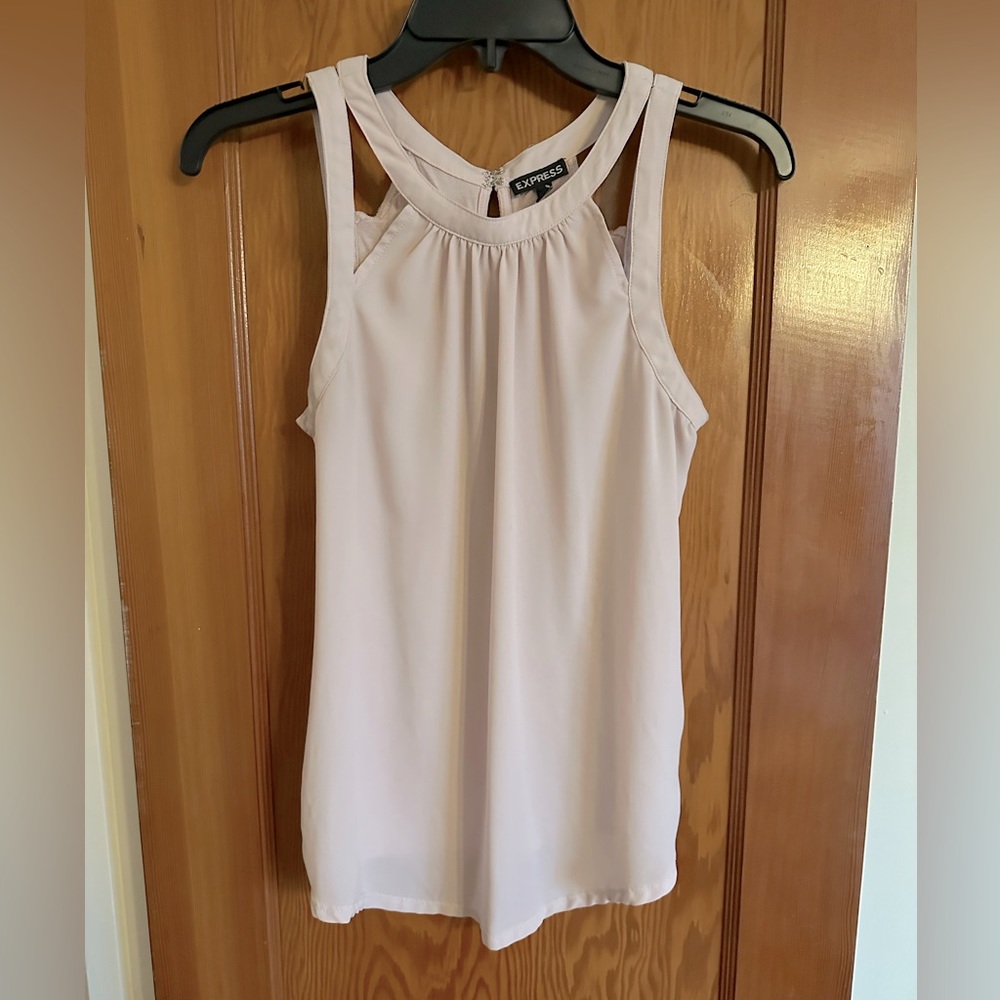Light pink Express sleeveless blouse size small